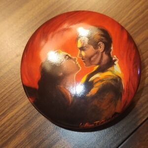 1991‎ GONE WITH THE WIND "The Burning Of Atlanta" Porcelain Music Box,